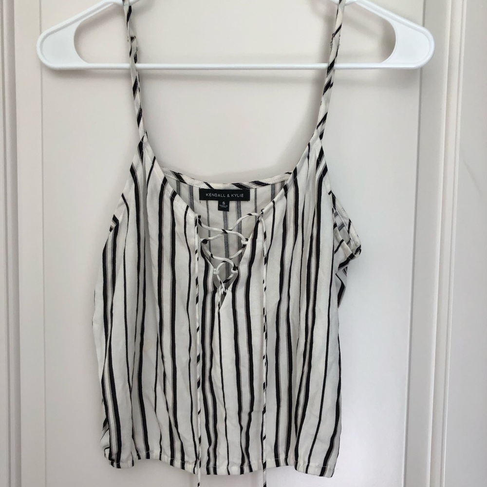 Striped crop top
